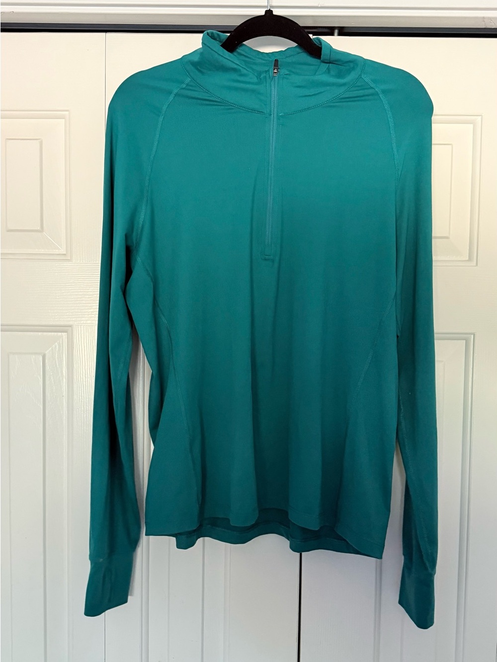 Merrell Teal Quarter-Zip Performance Long Sleeve. #0080